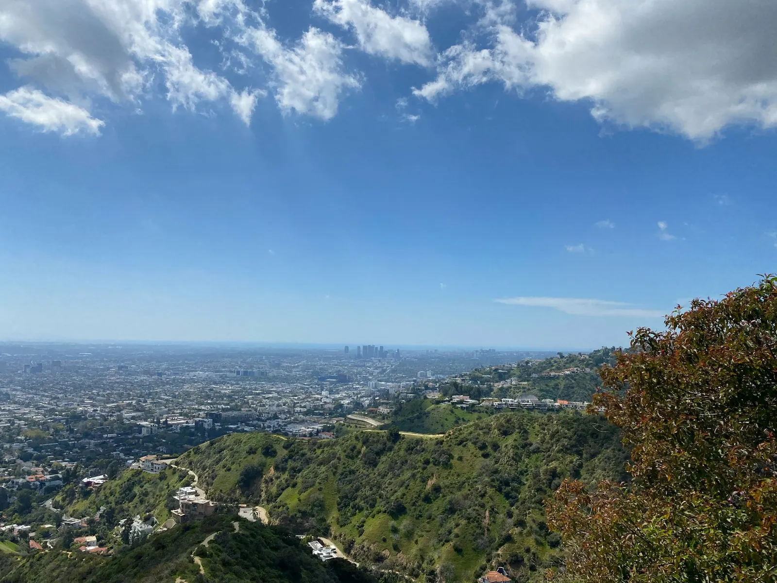 Calabasas California luxury real estate aerial view